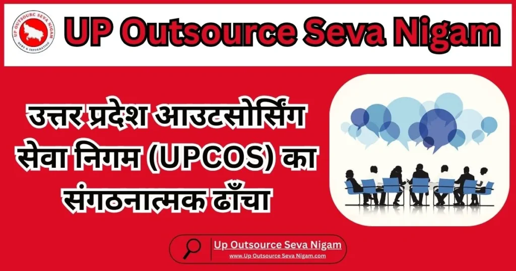 उत्तर प्रदेश आउटसोर्सिंग सेवा निगम (UPCOS) का संगठनात्मक ढाँचा (Organisational Structure of UP outsource Seva Nigam)