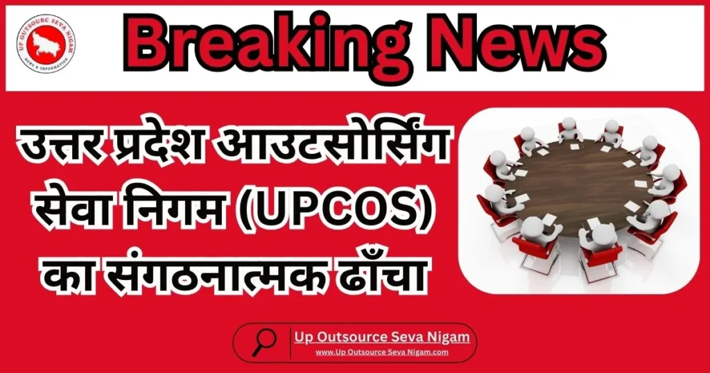 उत्तर प्रदेश आउटसोर्सिंग सेवा निगम (UPCOS) का संगठनात्मक ढाँचा (Organisational Structure of UP outsource Seva Nigam)